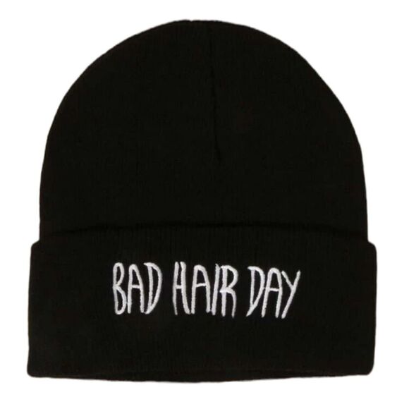 Bad Hair Day Embroidered Beanie - Picture 1 of 4